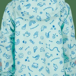 Didriksons Kids' Norma Printed Jacket 3 Doodle Pale Mint