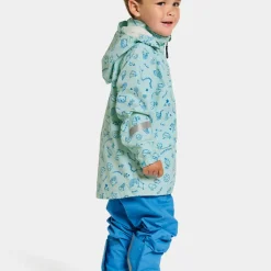 Didriksons Kids' Norma Printed Jacket 3 Doodle Pale Mint