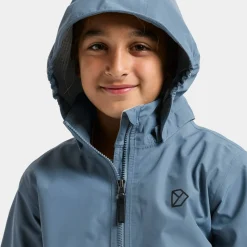 Didriksons Kids' Piko Jacket 9 Blue Fog
