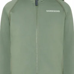 Didriksons Kids' Siljan Full Zip Light Moss