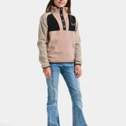 Didriksons Kids' Yokto Half Button 2 Vintage Pink