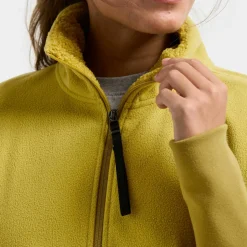 Didriksons Women's Ronja Full Zip Yellow Pollen