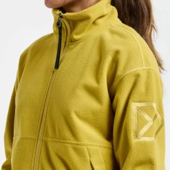 Didriksons Women's Ronja Full Zip Yellow Pollen