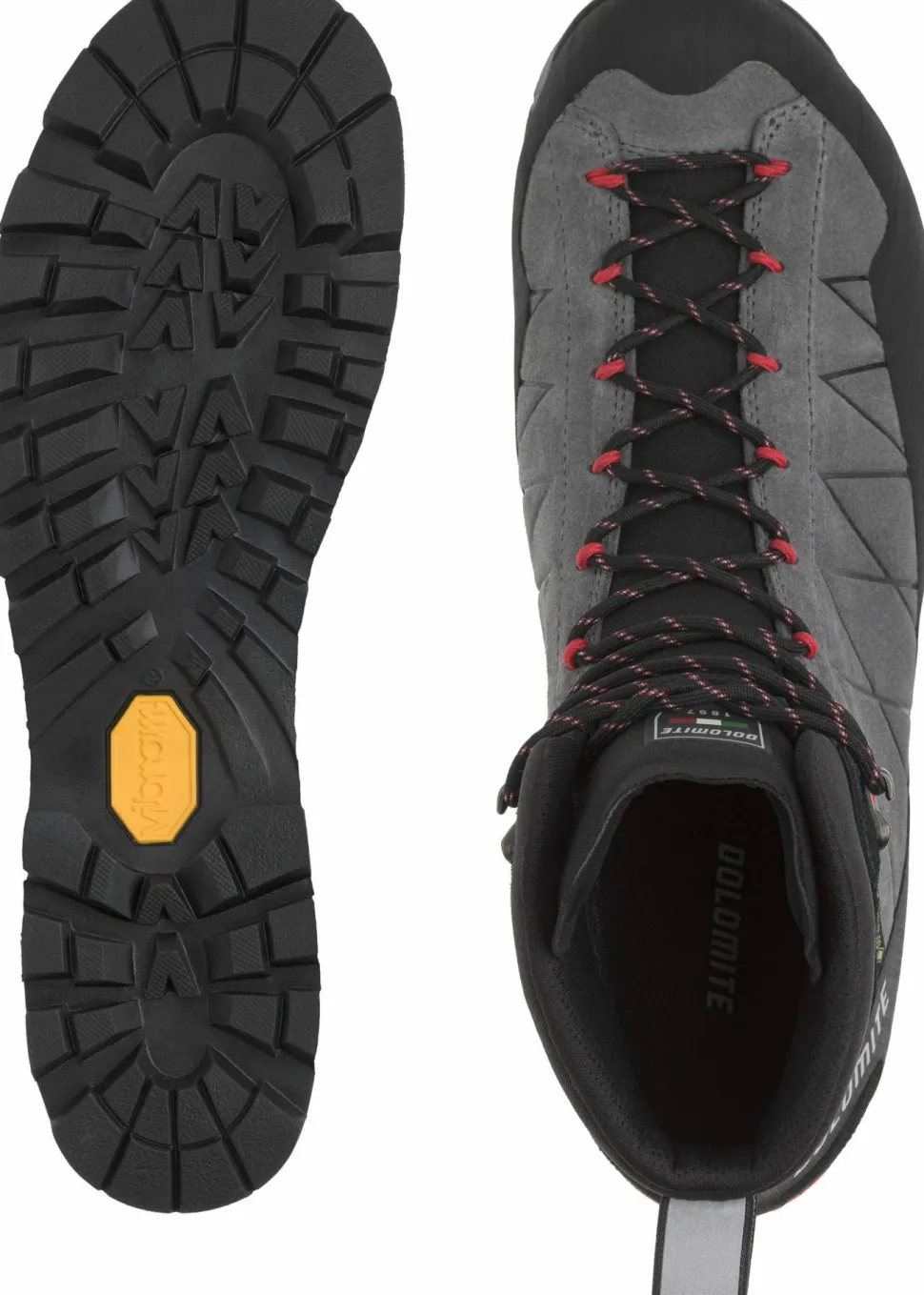 Dolomite Men's Crodarossa Hi GORE-TEX Gunmetal Grey/Fiery Red