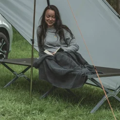 Easy Camp Heather Fleece Blanket Grey