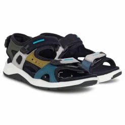 Ecco Kids' Ecco X-trinsic Flat Sandal Multicolor Fir Green