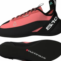 FiveTen Unisex Niad Lace Climbing Shoes Core Black/Crew Red/Acid Mint