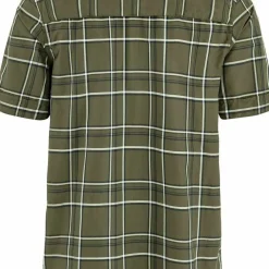 Fjällräven Men's Abisko Hike Shirt Short Sleeve Laurel Green-chalk White