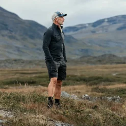 Fjällräven Men's Abisko Hybrid Trail Shorts Black