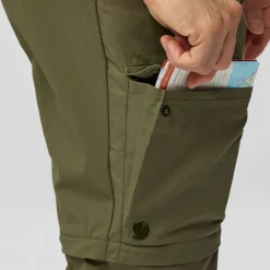 Fjällräven Men's Abisko Hybrid Trail Trousers Zip-Off Laurel Green