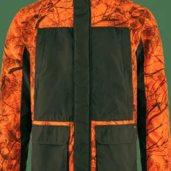 Fjällräven Men's Brenner Pro Padded Jacket Orange Multi Camo-Deep Forest