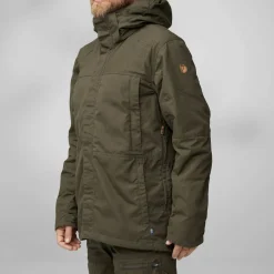 Fjällräven Men's Drev Hybrid Jacket Deep Forest-Orange Multi Camo