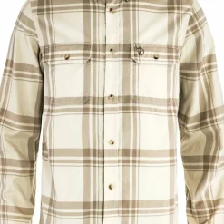 Fjällräven Men's Övik Lite Flannel Shirt Chalk White-fossil