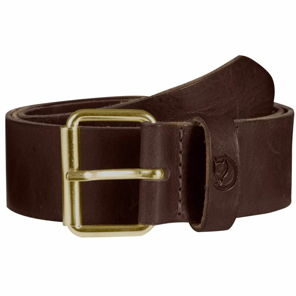 Fjällräven Singi Belt 4 cm Leather Brown