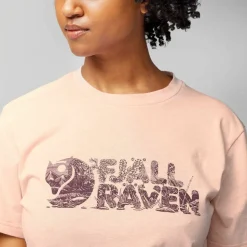 Fjällräven Women's Lush Logo T-Shirt Soft Jade
