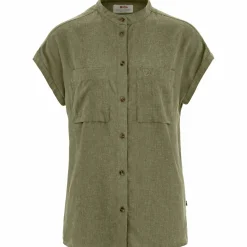 Fjällräven Women's Övik Hemp Shirt Short Sleeve Green