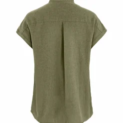 Fjällräven Women's Övik Hemp Shirt Short Sleeve Green