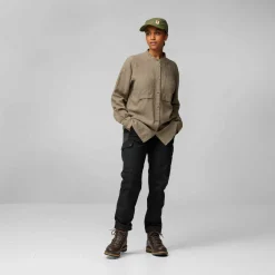 Fjällräven Women's Övik Hemp Shirt Long Sleeve Suede Brown
