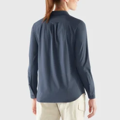 Fjällräven Women's Övik Lite Shirt Long Sleeve Navy
