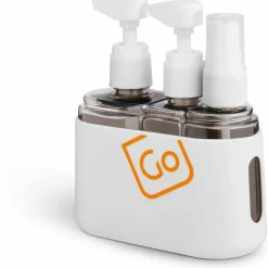 Go Travel Compact 3-in-1 Bottle Set Cornflower Blue