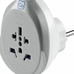 Go Travel World - EU USB-C Adaptor + (25W) Grey