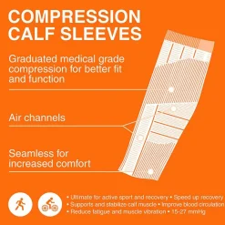 Gococo Compression Calf Sleeves White