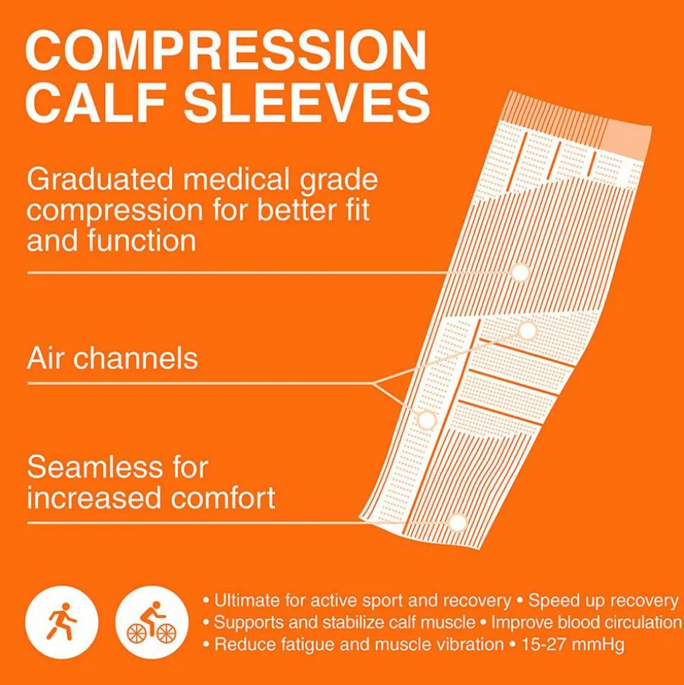 Gococo Compression Calf Sleeves Black