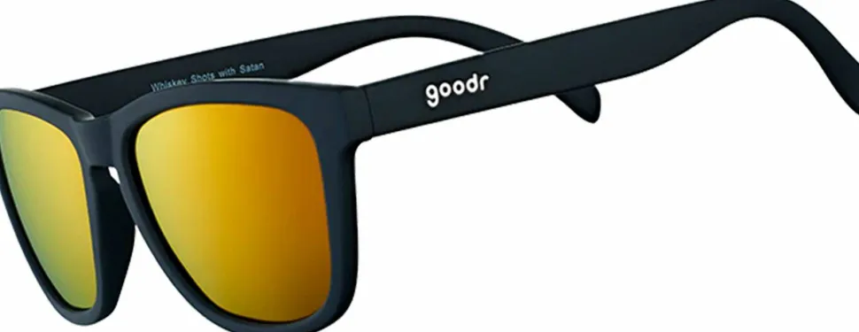 Goodr Sunglasses Whiskey Shots With Satan Black
