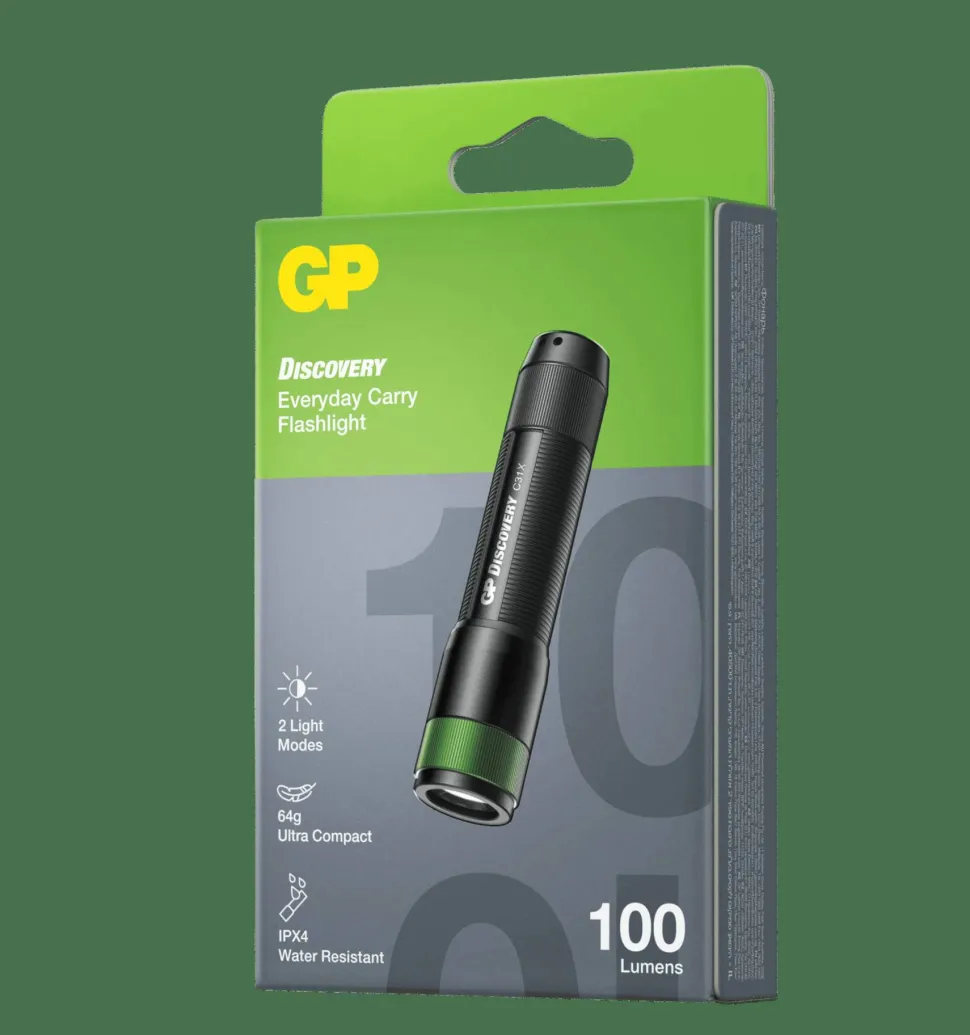 GP Batterier GP Discovery Everyday Carry Flashlight C31X Black