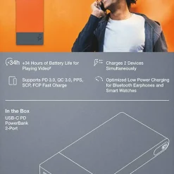 GP Batterier GP Powerbank M2 10000 mAh Orange