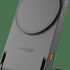 GP Batterier Magnetic Safe 2-In-1 Wireless Powerbank 5000 mAh Grey
