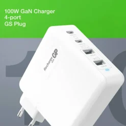 GP Batterier Wall Charger GM4A GaN PD 100W White