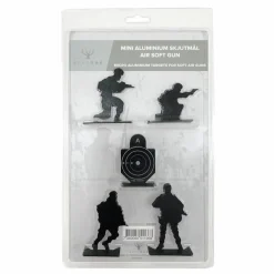 Grey Oak Micro Aluminium Targets For Soft Air Guns Black