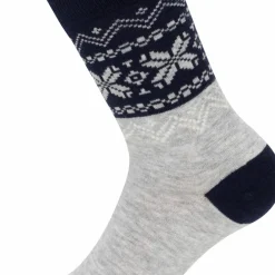 Gridarmor Heritage Merino Socks Lt. Grey/Dk Navy/White