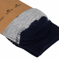 Gridarmor Heritage Merino Socks Lt. Grey/Dk Navy/White