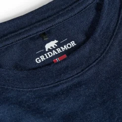 Gridarmor Juniors' Viks Wool Undertøy Set Navy Blazer