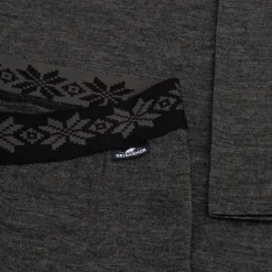 Gridarmor Juniors' Viks Wool Undertøy Set Dk. Greymelange