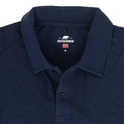 Gridarmor Men's Merino Wool Polo Tee Navy Blazer
