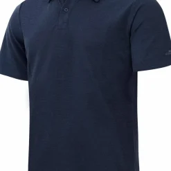 Gridarmor Men's Merino Wool Polo Tee Navy Blazer