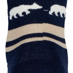 Gridarmor Striped Bear Merino Socks Navy Blazer