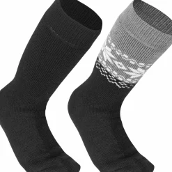 Gridarmor Unisex Alpacka Wool Heritage Socks 2-pack Black Beauty