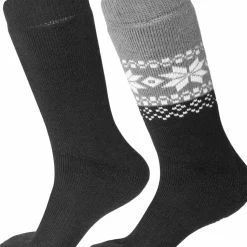 Gridarmor Unisex Alpacka Wool Heritage Socks 2-pack Black Beauty