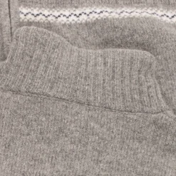 Gridarmor Women's Snøstjerne Full Zip Ullgenser Mid Grey Melange