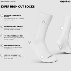 Gripgrab EXPLR High Cut Socks White