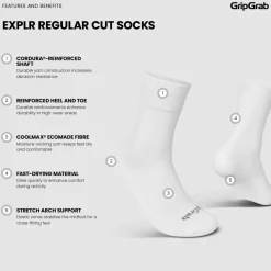 Gripgrab EXPLR Regular Cut Socks White