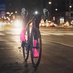 Gripgrab Flandrien Waterproof Knitted Road Shoe Covers Pink