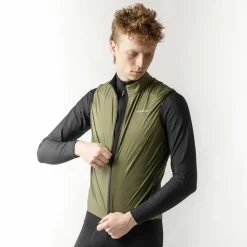 Gripgrab Men's GripGrab PACR Windproof Lightweight Vest Olive Green
