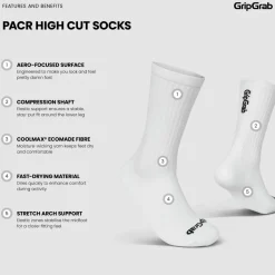 Gripgrab PACR High Cut Socks White