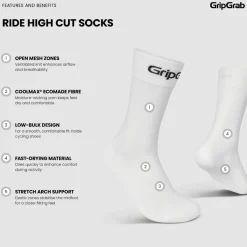 Gripgrab RIDE High Cut Socks White