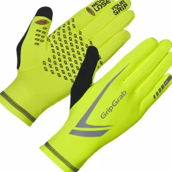Gripgrab Running Expert Hi-Vis Touchscreen Winter Gloves Yellow Hi-Vis